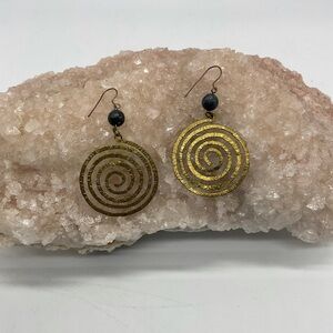 Gold Swirl Earrings
